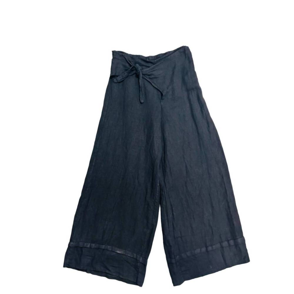 NEW CATHERINE LILLYWHITE'S women's linen pants in black